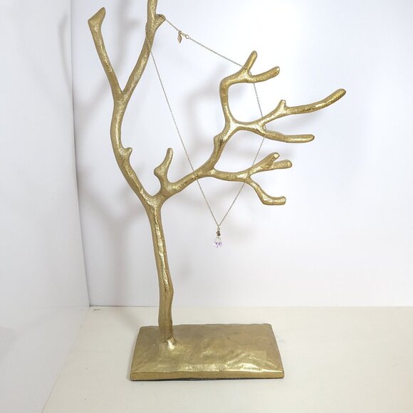 Vintage Sarah Coventry Gold Tone Teardrop Pendant Necklace 19 inches long - Picture 14 of 14